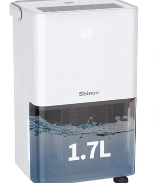 Elektrische Luchtontvochtiger 10L – Compact met Vochtsensor en Afvoerslang