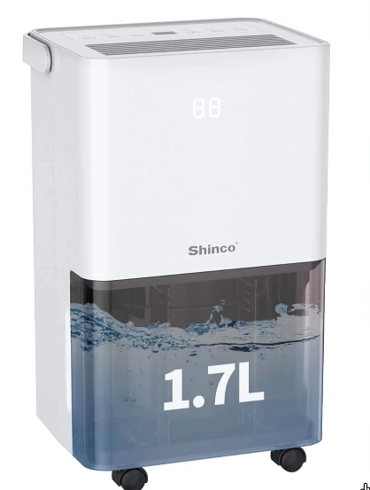 Elektrische Luchtontvochtiger 10L – Compact met Vochtsensor en Afvoerslang