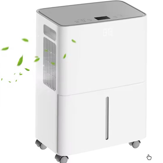Compacte Luchtontvochtiger 1600 ml – Stil en Energiezuinig met Afvoerslang