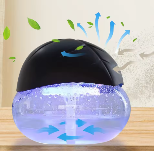 Waterbasis Luchtreiniger met Aroma Diffuser en 7 LED Kleuren – Stil, Verfrissend en Sfeervol