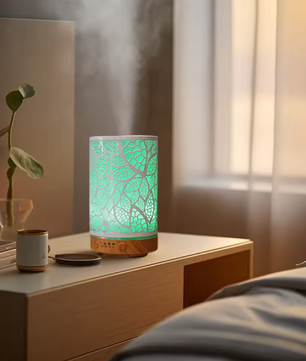 100ml Aroma Diffuser met LED Licht en Timer – Ultrasoon, Stil en Compact
