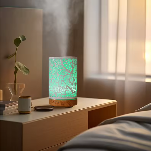 100ml Aroma Diffuser met LED Licht en Timer – Ultrasoon, Stil en Compact