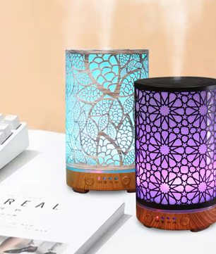 100ml Aroma Diffuser met LED Licht en Timer – Ultrasoon, Stil en Compact