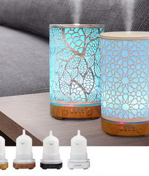 100ml Aroma Diffuser met LED Licht en Timer – Ultrasoon, Stil en Compact