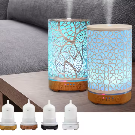 100ml Aroma Diffuser met LED Licht en Timer – Ultrasoon, Stil en Compact