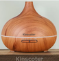 500ml Aroma Diffuser met Houtlook en Afstandsbediening – Ultrasone Luchtbevochtiger met LED Licht