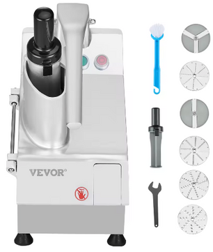 Keukenmachine met 6 RVS Messen – Groentehakker en Foodprocessor Krachtig en Multifunctioneel