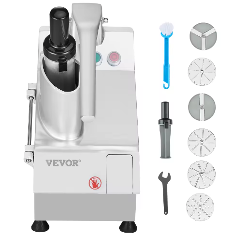 Keukenmachine met 6 RVS Messen – Groentehakker en Foodprocessor Krachtig en Multifunctioneel