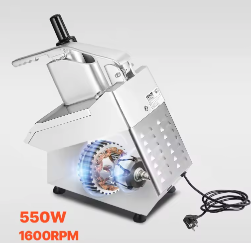 Keukenmachine met 6 RVS Messen – Groentehakker en Foodprocessor Krachtig en Multifunctioneel