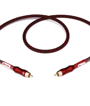 Hifi RCA Coaxiale Audiokabel – 75 Ohm OFC Signaalkabel met Vergulde Connectoren