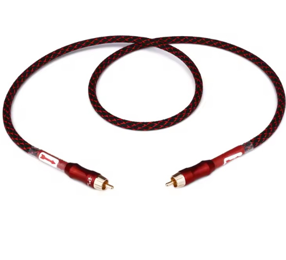 Hifi RCA Coaxiale Audiokabel – 75 Ohm OFC Signaalkabel met Vergulde Connectoren