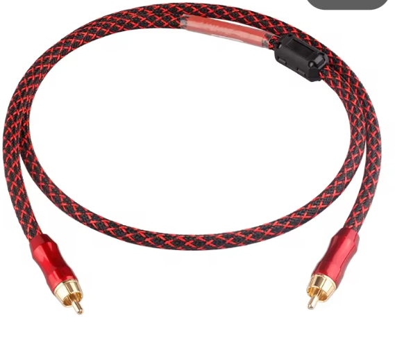 Hifi RCA Coaxiale Audiokabel – 75 Ohm OFC Signaalkabel met Vergulde Connectoren