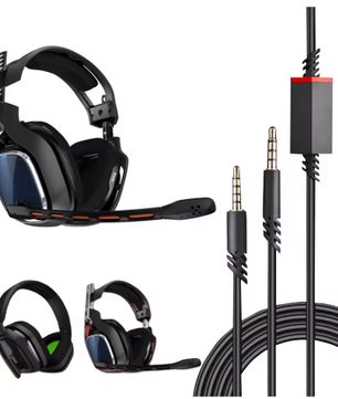 Headset Audio Kabel met Inline Mute – 2m Vervangingskabel voor Gaming Headsets