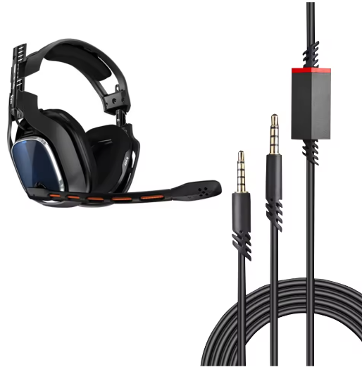 Headset Audio Kabel met Inline Mute – 2m Vervangingskabel voor Gaming Headsets