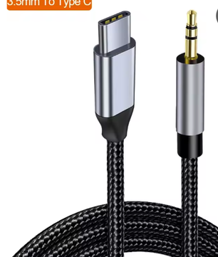 USB-C naar 3.5mm AUX Kabel – Type-C Audio Adapter voor Koptelefoon en Auto