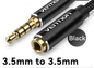 3.5mm AUX Verlengkabel – Hifi Jack Audio Verlenging voor Koptelefoon en Auto
