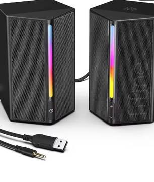 Gaming Luidsprekers RGB Stereo Surround USB met Touch Bediening
