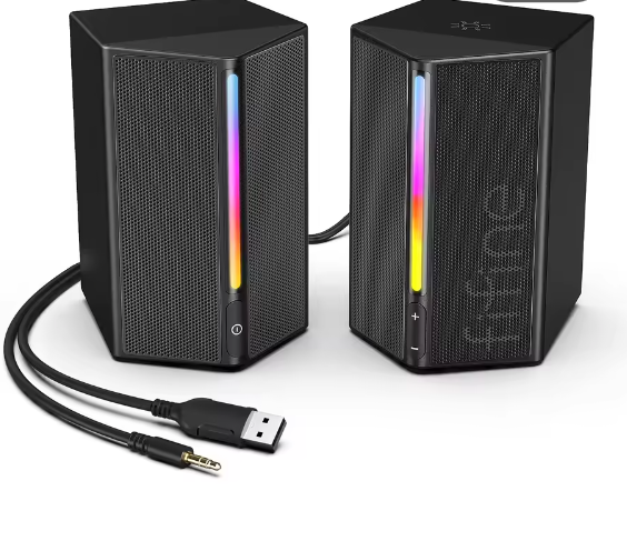 Gaming Luidsprekers RGB Stereo Surround USB met Touch Bediening