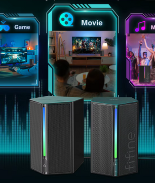 Gaming Luidsprekers RGB Stereo Surround USB met Touch Bediening