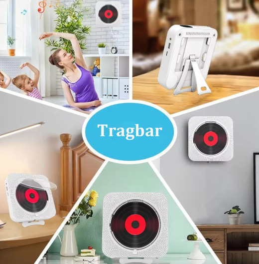 CD Speler Bluetooth 5.0 FM USB met Timer en Afstandsbediening