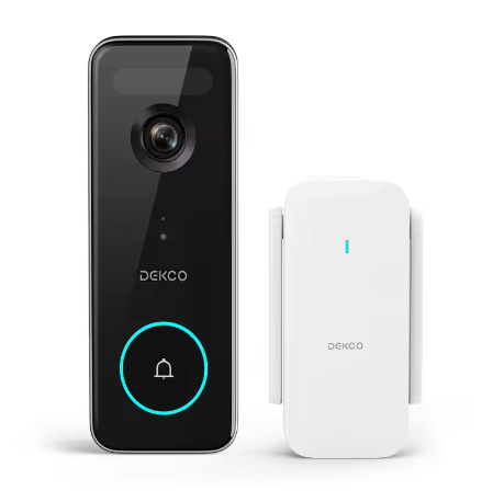 5MP Ultra HD Draadloze Video Deurbel met Camera – 2.4/5G WiFi, PIR Bewegingsdetectie, 2-Weg Audio en Lange Batterijduur