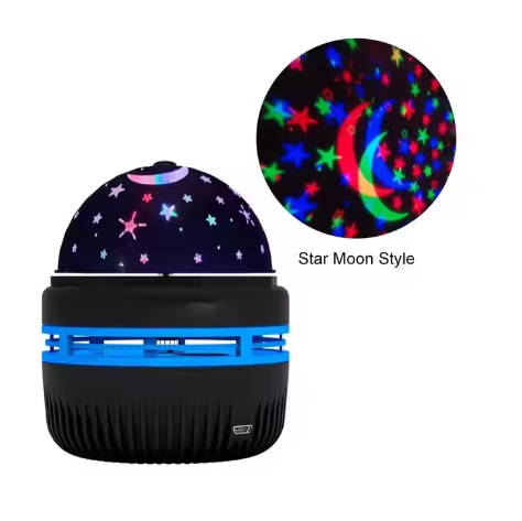 LED Sterrenhemel Projector – Galaxy Lamp met Maan en Sterren, RGB Nachtlamp en Sfeerverlichting