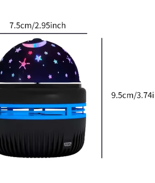 LED Sterrenhemel Projector – Galaxy Lamp met Maan en Sterren, RGB Nachtlamp en Sfeerverlichting