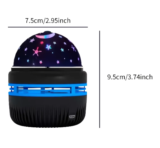 LED Sterrenhemel Projector – Galaxy Lamp met Maan en Sterren, RGB Nachtlamp en Sfeerverlichting