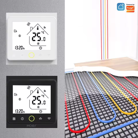 Slimme WiFi Thermostaat voor Vloerverwarming en Boiler – App en Spraakbediening, Programmeerbaar