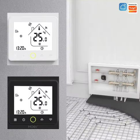 Slimme WiFi Thermostaat voor Vloerverwarming en Boiler – App en Spraakbediening, Programmeerbaar