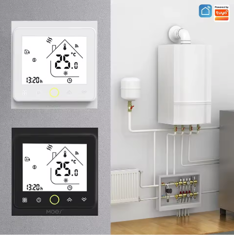 Slimme WiFi Thermostaat voor Vloerverwarming en Boiler – App en Spraakbediening, Programmeerbaar