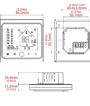 Slimme WiFi Thermostaat voor Vloerverwarming en Boiler – App en Spraakbediening, Programmeerbaar