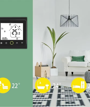 Slimme WiFi Thermostaat voor Vloerverwarming en Boiler – App en Spraakbediening, Programmeerbaar