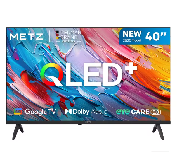 Smart TV HD QLED met Google TV – HDR10, Dolby Audio en Randloos Design