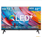 Smart TV HD QLED met Google TV – HDR10, Dolby Audio en Randloos Design