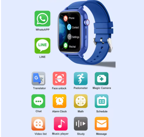 4G Kinder Smartwatch met GPS en Videobellen – SOS, WiFi Tracker en Telefoonhorloge