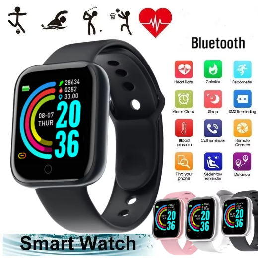 Smartwatch met Bluetooth – Fitness Tracker, Muziekbediening en Gezondheidsmonitor
