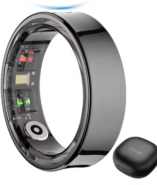 Smart Ring met Oplaadetui – Gezondheidsmonitor, Slaaptracker en Temperatuurmeting