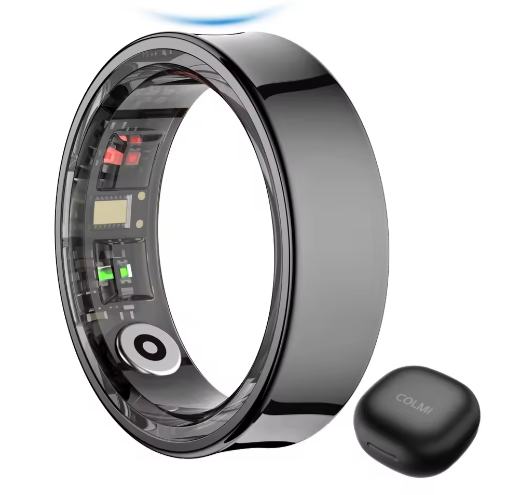 Smart Ring met Oplaadetui – Gezondheidsmonitor, Slaaptracker en Temperatuurmeting