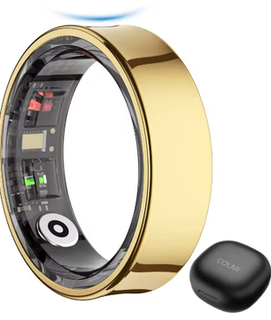 Smart Ring met Oplaadetui – Gezondheidsmonitor, Slaaptracker en Temperatuurmeting