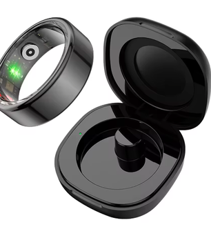 Slimme Ring met Oplaadetui – Gezondheidsmonitor, Lange Batterijduur en Waterdicht