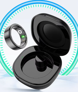 Slimme Ring met Oplaadetui – Gezondheidsmonitor, Lange Batterijduur en Waterdicht