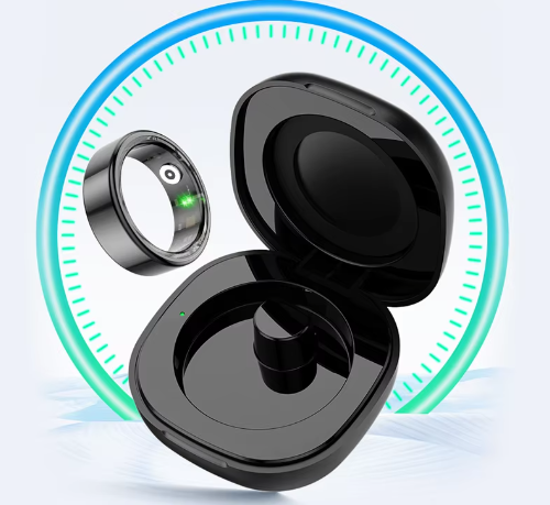 Slimme Ring met Oplaadetui – Gezondheidsmonitor, Lange Batterijduur en Waterdicht