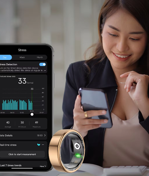 Slimme Ring met Oplaadetui – Gezondheidsmonitor, Lange Batterijduur en Waterdicht