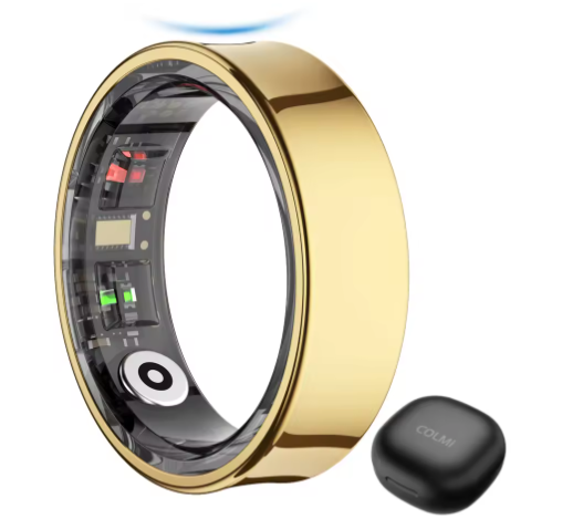 Slimme Ring met Oplaadetui – Hartslag, Temperatuur en Slaapmonitor