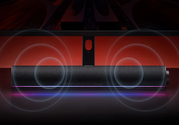 Computer Speakers met RGB Verlichting – Bluetooth 5.0 Stereo Geluid en Microfoon