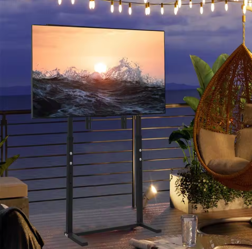 Hoge TV Vloerstandaard 32–65 inch – In Hoogte Verstelbare Vrijstaande TV Beugel