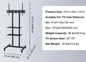Mobiele TV Standaard met Wielen 32–70 inch – Hoogteverstelbaar met Dubbele Planken