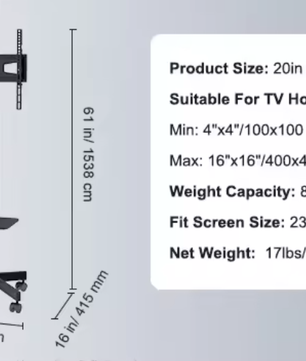 Mobiele TV Standaard met Wielen 32–70 inch – Hoogteverstelbaar met Dubbele Planken
