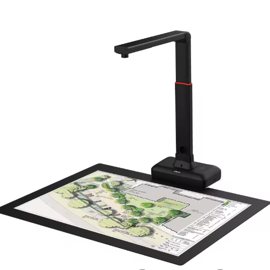 Grootformaat Documentenscanner A2/A3 – 23MP Hoge Resolutie met OCR en Automatische Pagina-Afvlakking
